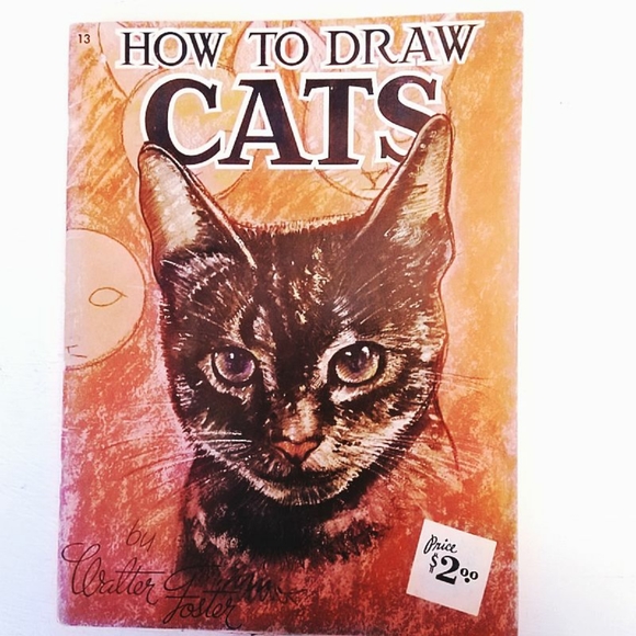 Vintage Other - Walter Foster How to Draw Cats Vintage book